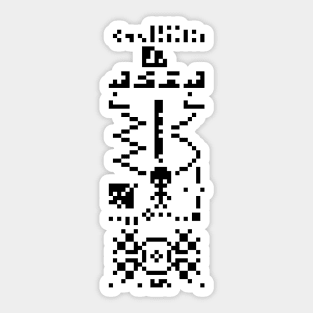 The Arecibo Reply Sticker